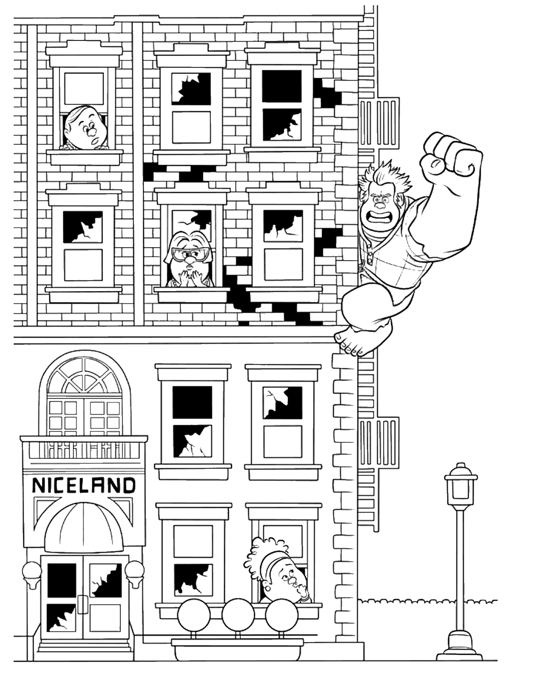 Wreck It Ralph Coloring Pages TV Film ralph_cl_11 Printable 2020 11798 Coloring4free