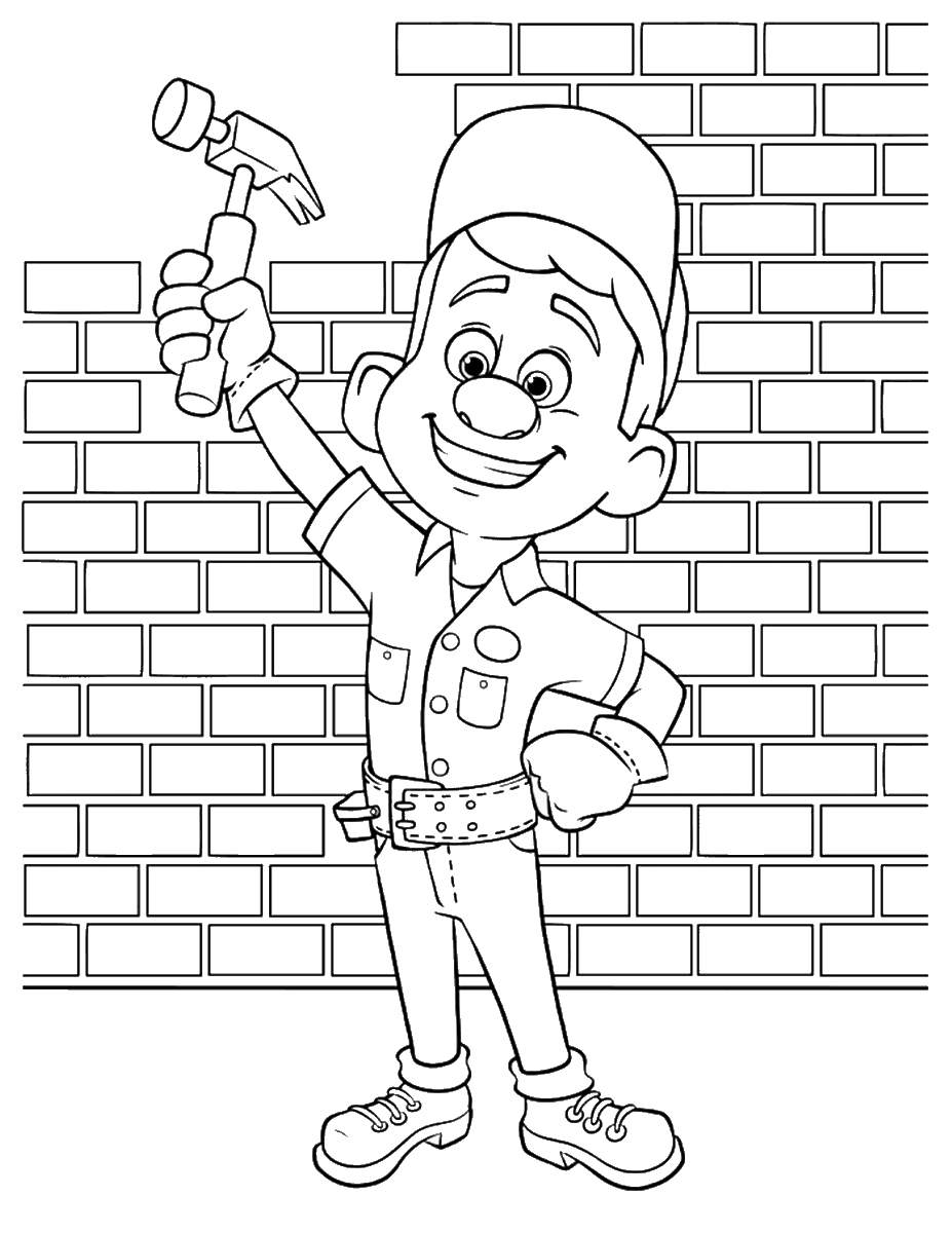 Wreck It Ralph Coloring Pages TV Film ralph_cl_13 Printable 2020 11800 Coloring4free