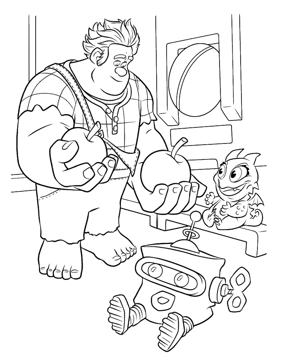 Wreck It Ralph Coloring Pages TV Film ralph_cl_16 Printable 2020 11803 Coloring4free