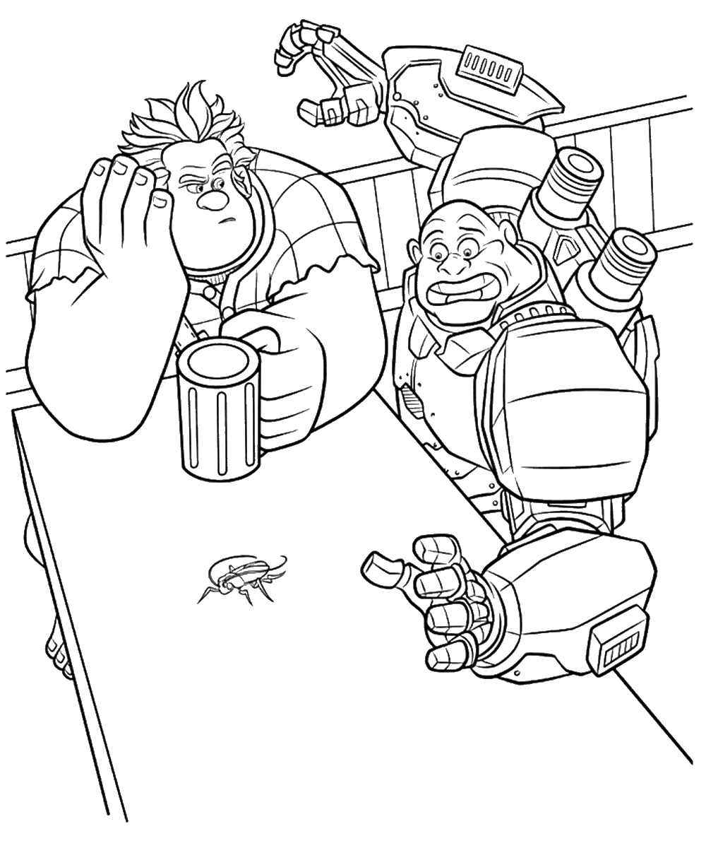 Wreck It Ralph Coloring Pages TV Film ralph_cl_17 Printable 2020 11804 Coloring4free