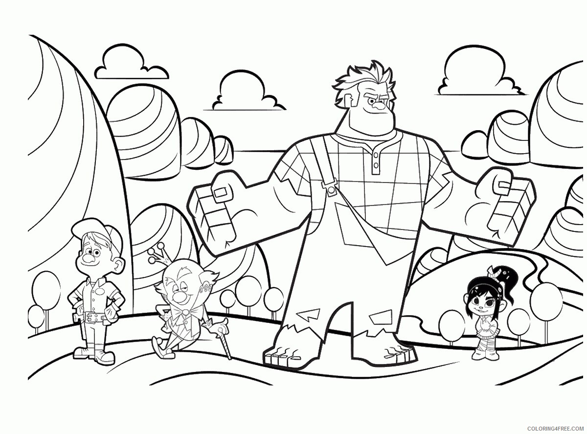 Wreck It Ralph Coloring Pages TV Film ralph_cl_23 Printable 2020 11807 Coloring4free