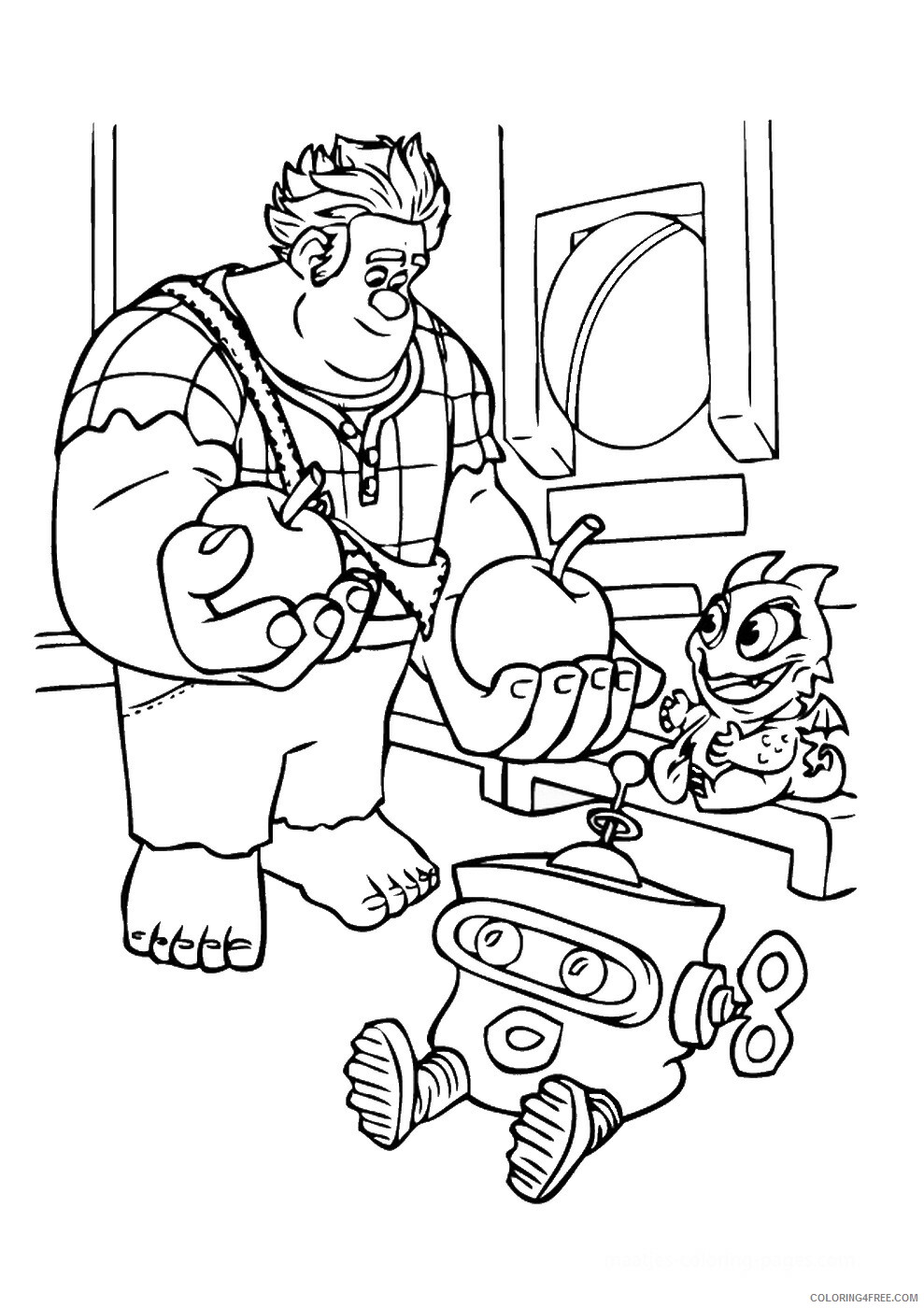 Wreck It Ralph Coloring Pages TV Film ralph_cl_25 Printable 2020 11809 Coloring4free