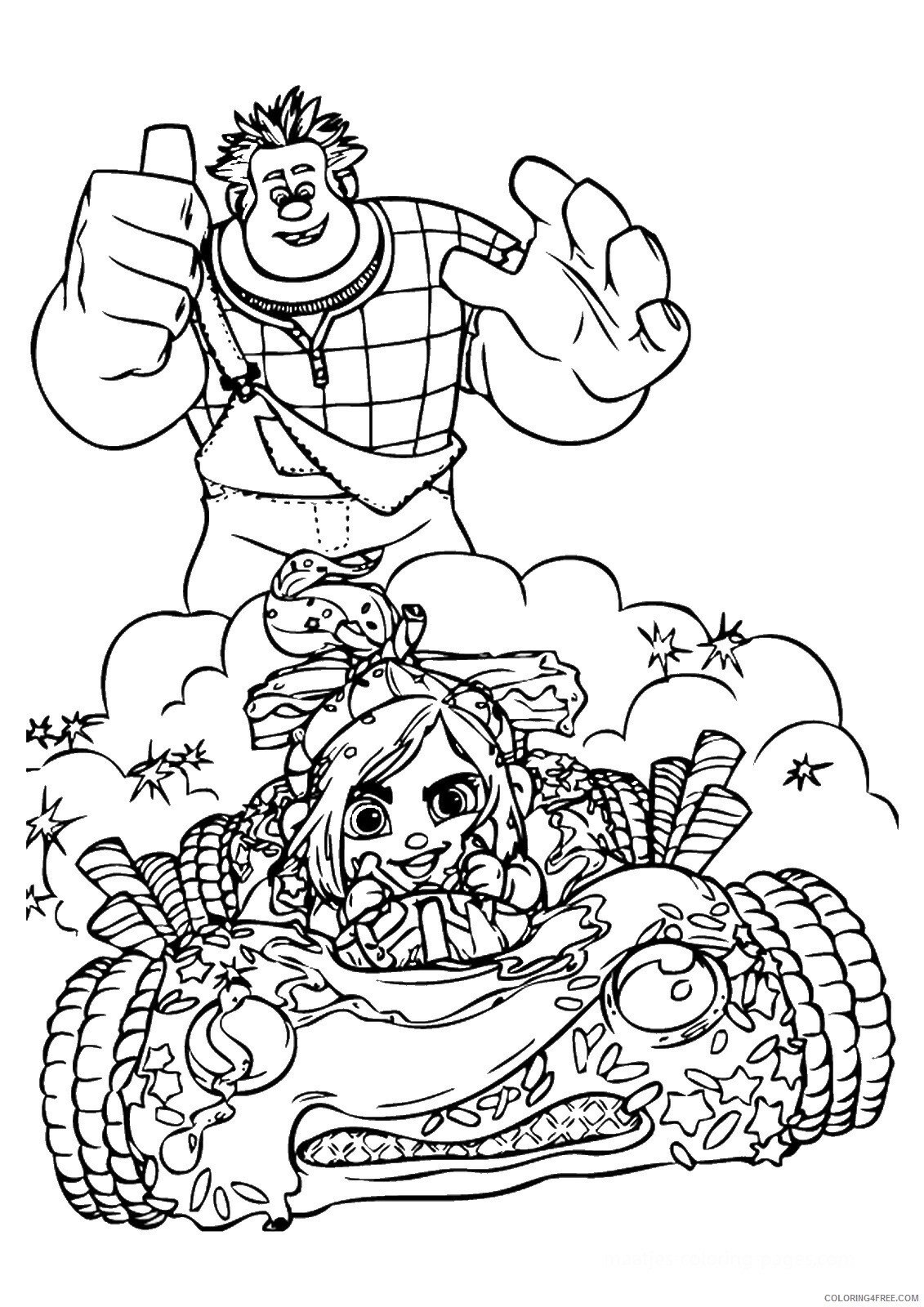Wreck It Ralph Coloring Pages TV Film ralph_cl_38 Printable 2020 11819 Coloring4free