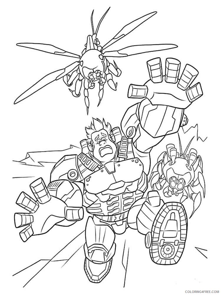 Wreck It Ralph Coloring Pages TV Film wreck it ralph 10 Printable 2020 11824 Coloring4free