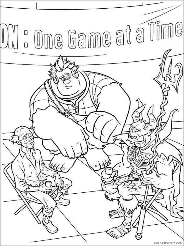 Wreck It Ralph Coloring Pages TV Film wreck it ralph 11 Printable 2020 11825 Coloring4free