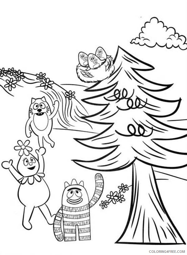 Yo Gabba Gabba Coloring Pages TV Film Brobee Foofa and Toodee 2020 11865 Coloring4free