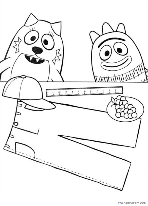 Yo Gabba Gabba Coloring Pages TV Film Brobee and Toodee Printable 2020 11861 Coloring4free