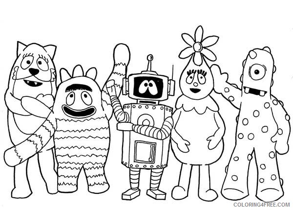 Yo Gabba Gabba Coloring Pages TV Film Picture Characters Printable 2020 11874 Coloring4free