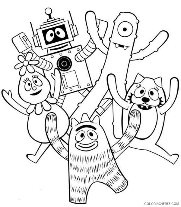 Yo Gabba Gabba Coloring Pages TV Film Show for Kids Printable 2020 11908 Coloring4free