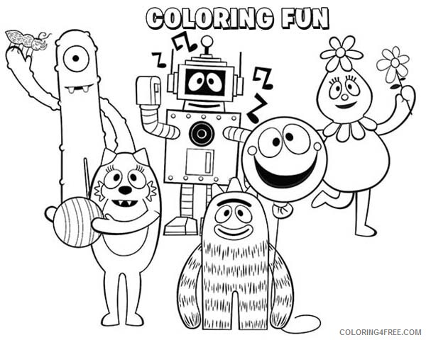 Yo Gabba Gabba Coloring Pages TV Film for Kids Printable 2020 11905 Coloring4free