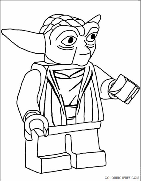 Yoda Coloring Pages TV Film Lego Star Wars Yoda Printable 2020 11910 Coloring4free