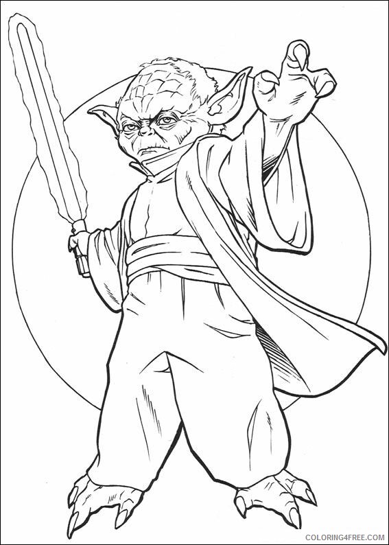 Yoda Coloring Pages TV Film Master Yoda Star Wars Printable 2020 11920 Coloring4free