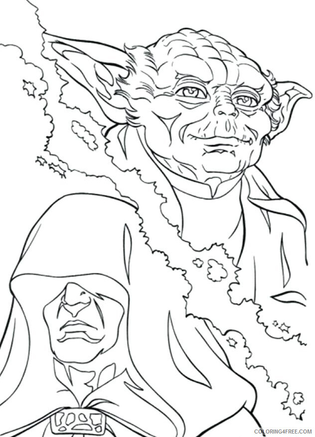 Yoda Coloring Pages TV Film Star Wars Yoda Printable 2020 11932 Coloring4free