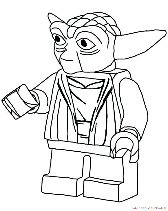 Yoda Coloring Pages TV Film Yoda Lego Printable 2020 11934 Coloring4free
