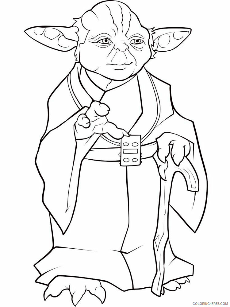 Yoda Coloring Pages TV Film star wars yoda for boys 2 Printable 2020 11929 Coloring4free