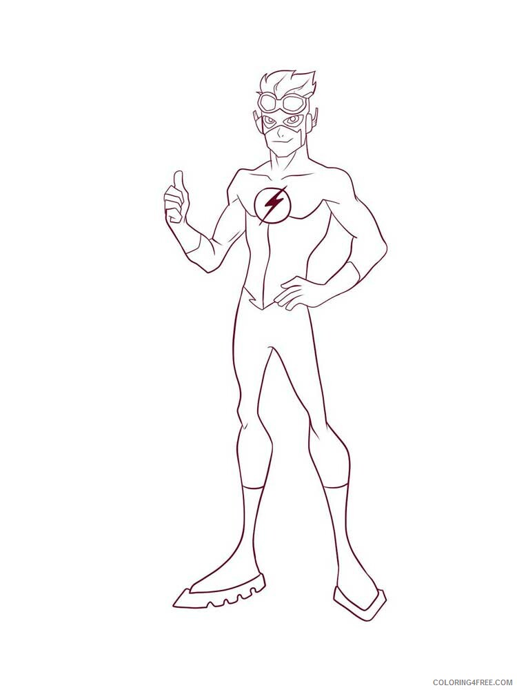 Young Justice Coloring Pages TV Film Young Justice 10 Printable 2020 11944 Coloring4free