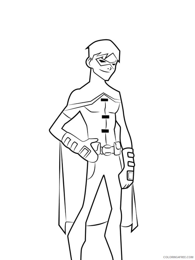 Young Justice Coloring Pages TV Film Young Justice 2 Printable 2020 11945 Coloring4free