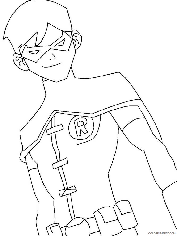 Young Justice Coloring Pages TV Film Young Justice 3 Printable 2020 11946 Coloring4free