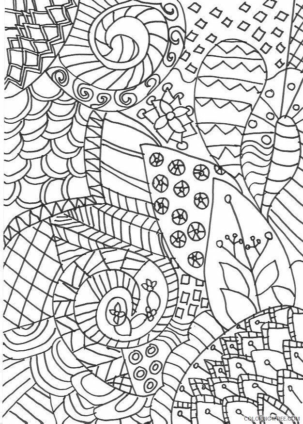 Zentangle Coloring Pages 4T9az5Gqc Printable 2020 002 Coloring4free