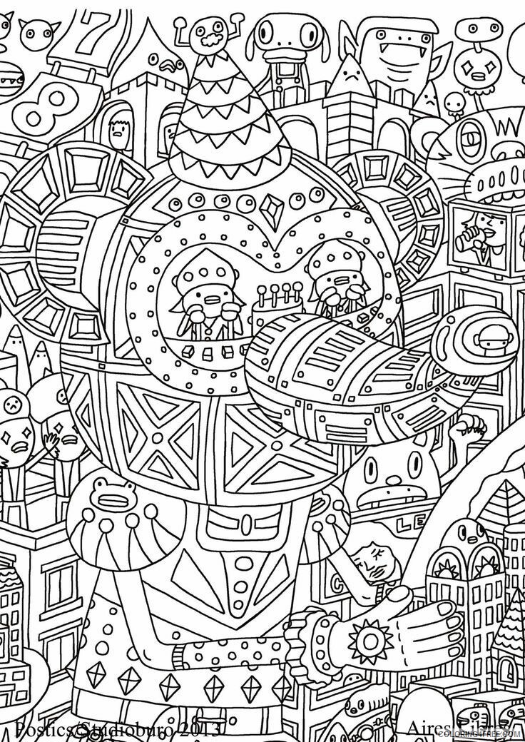 Zentangle Coloring Pages 9czxL5zRi Printable 2020 003 Coloring4free