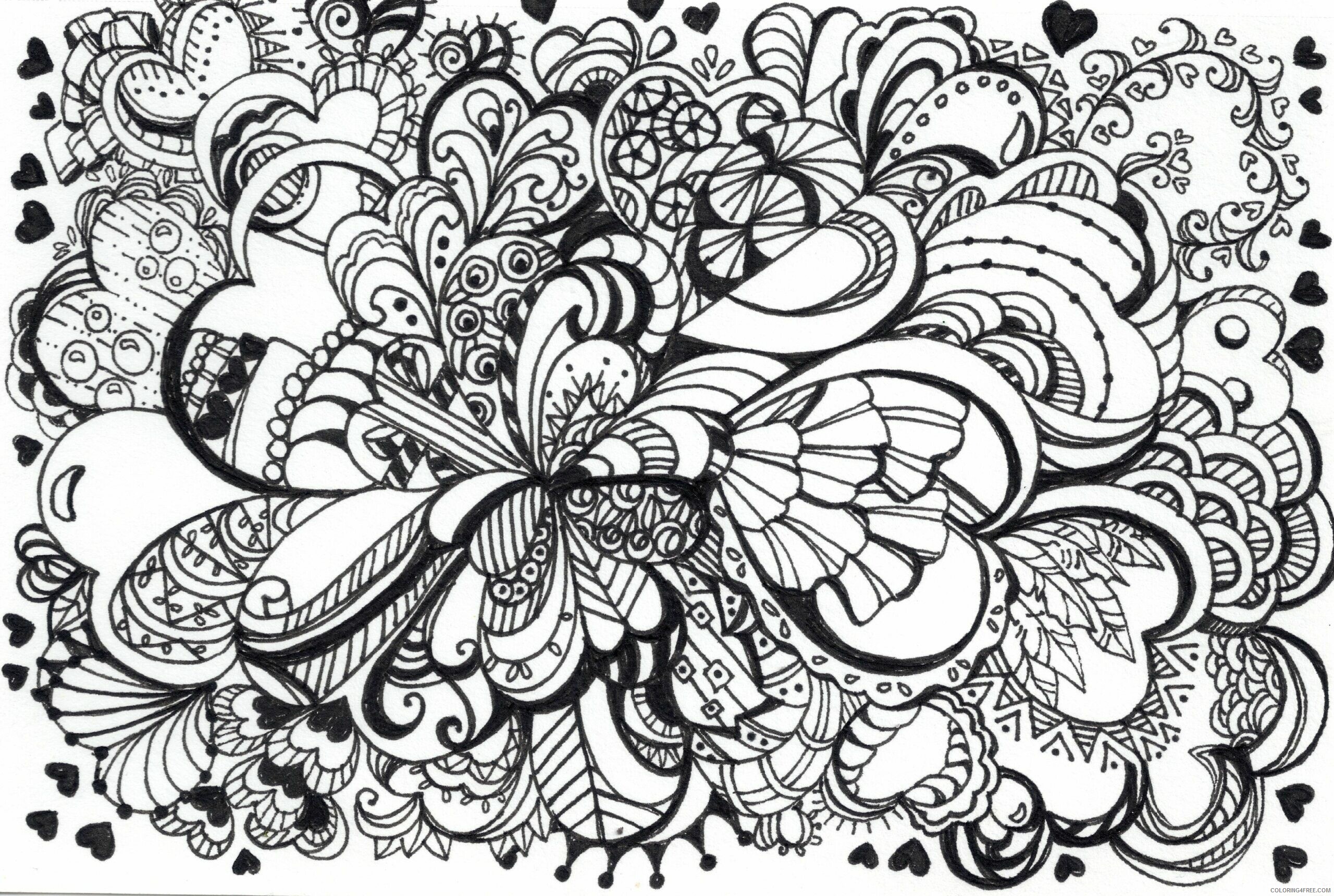 Zentangle Coloring Pages acqbro8gi Printable 2020 005 Coloring4free