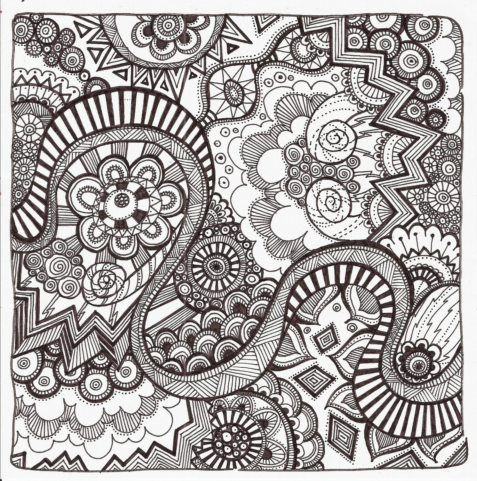 Zentangle Coloring Pages jixpz586T Printable 2020 054 Coloring4free