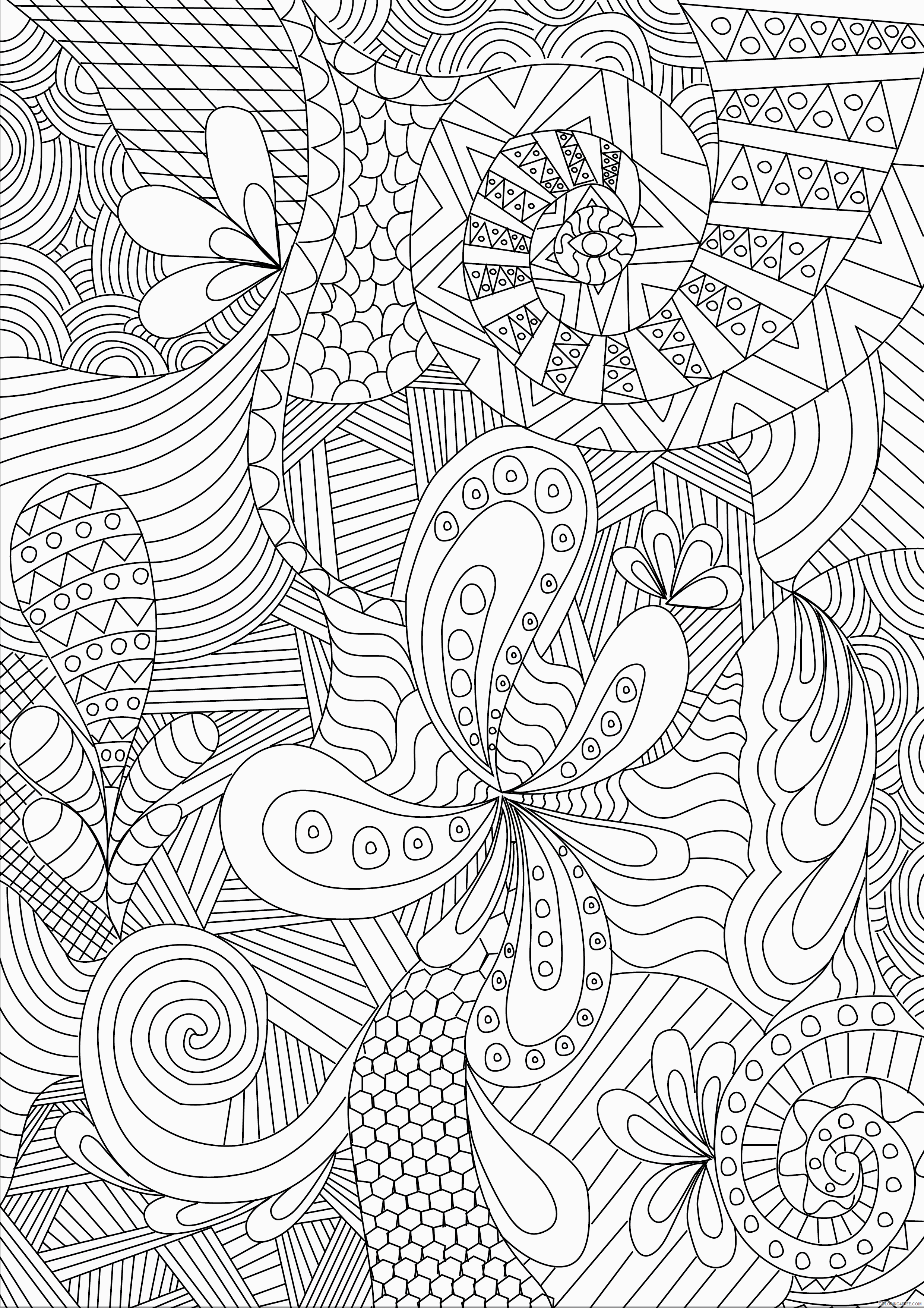 Zentangle Coloring Pages yTo4M5ybc Printable 2020 067 Coloring4free