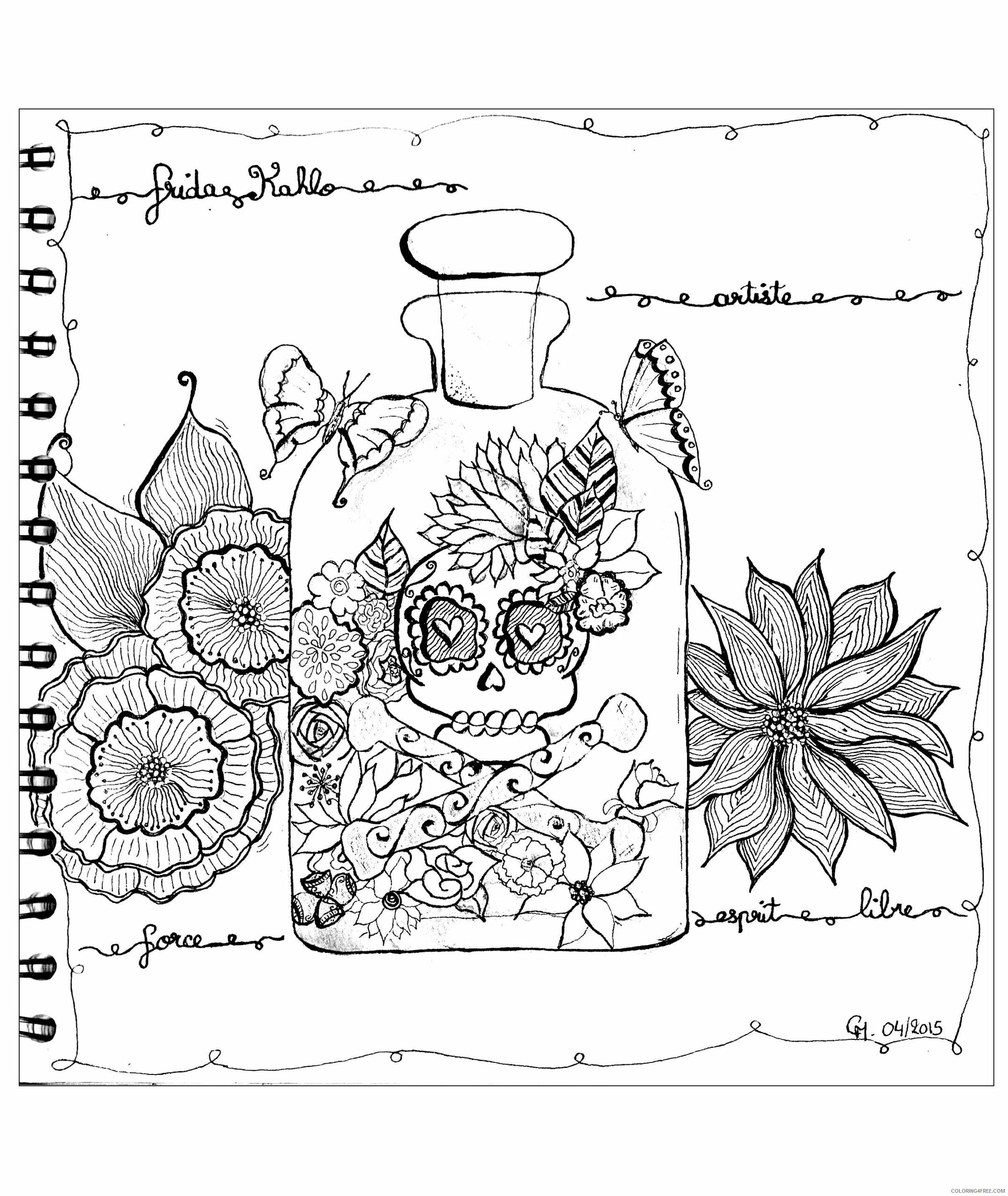Zentangle Coloring Pages zentangle by cathym 23 Printable 2020 028 Coloring4free