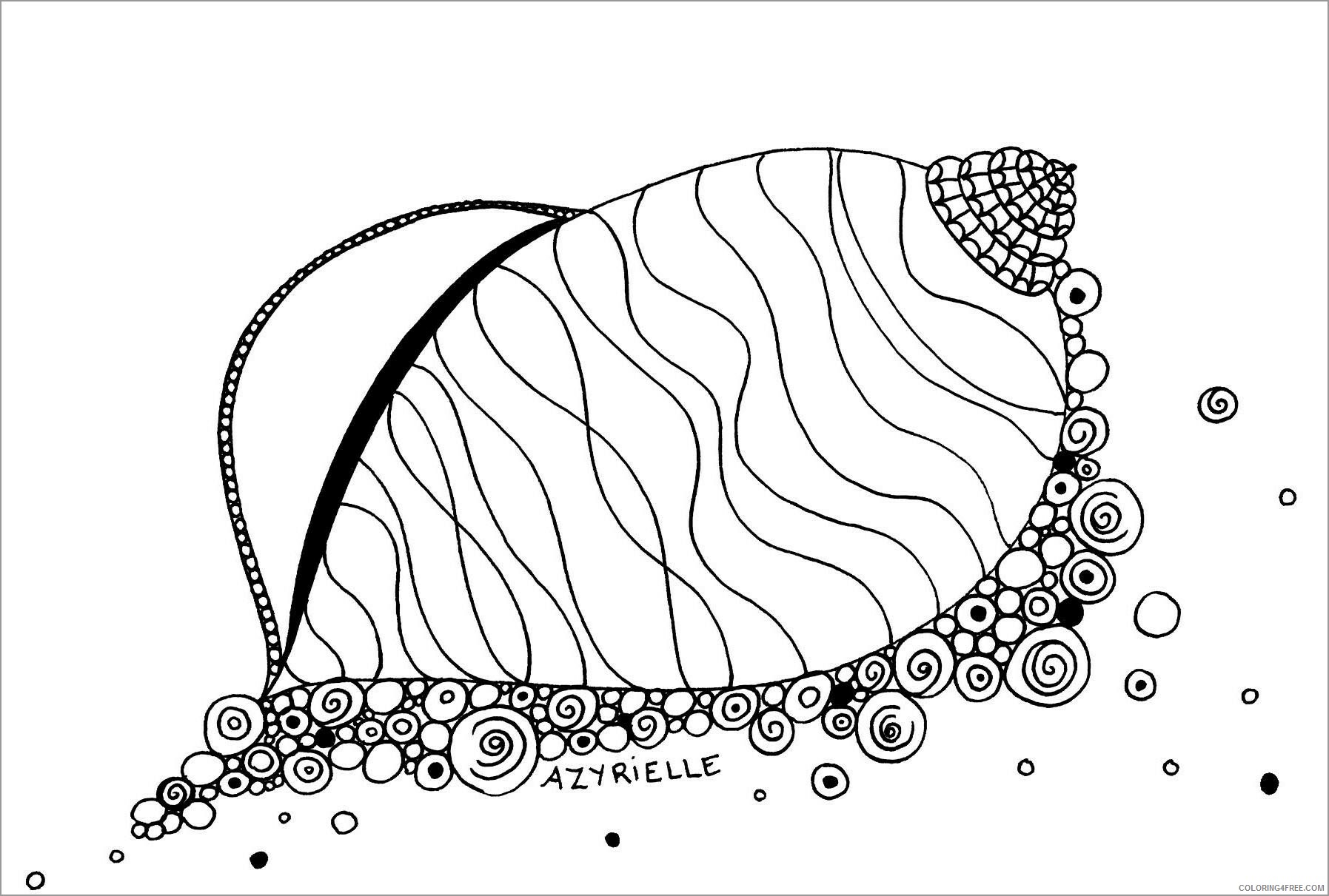 Zentangle Coloring Pages zentangle for kids unsmushed Printable 2020 090 Coloring4free