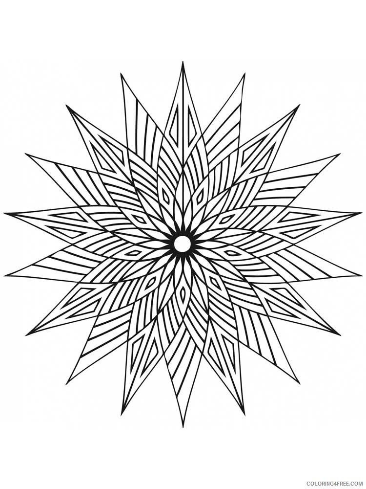Zentangle Coloring Pages zentangle stars 7 Printable 2020 106 Coloring4free