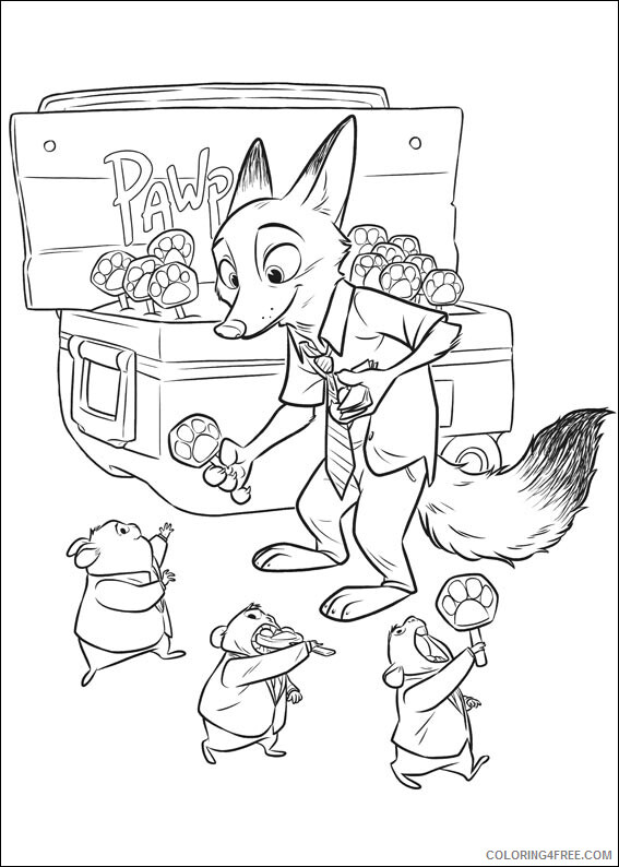 Zootopia Coloring Pages TV Film Print Zootopia Printable 2020 11981 Coloring4free
