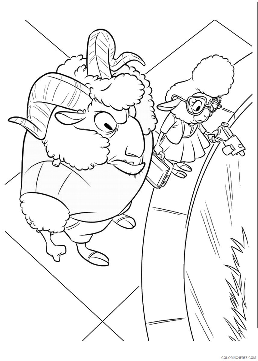 Zootopia Coloring Pages TV Film Zootopia Images Printable 2020 12007 Coloring4free