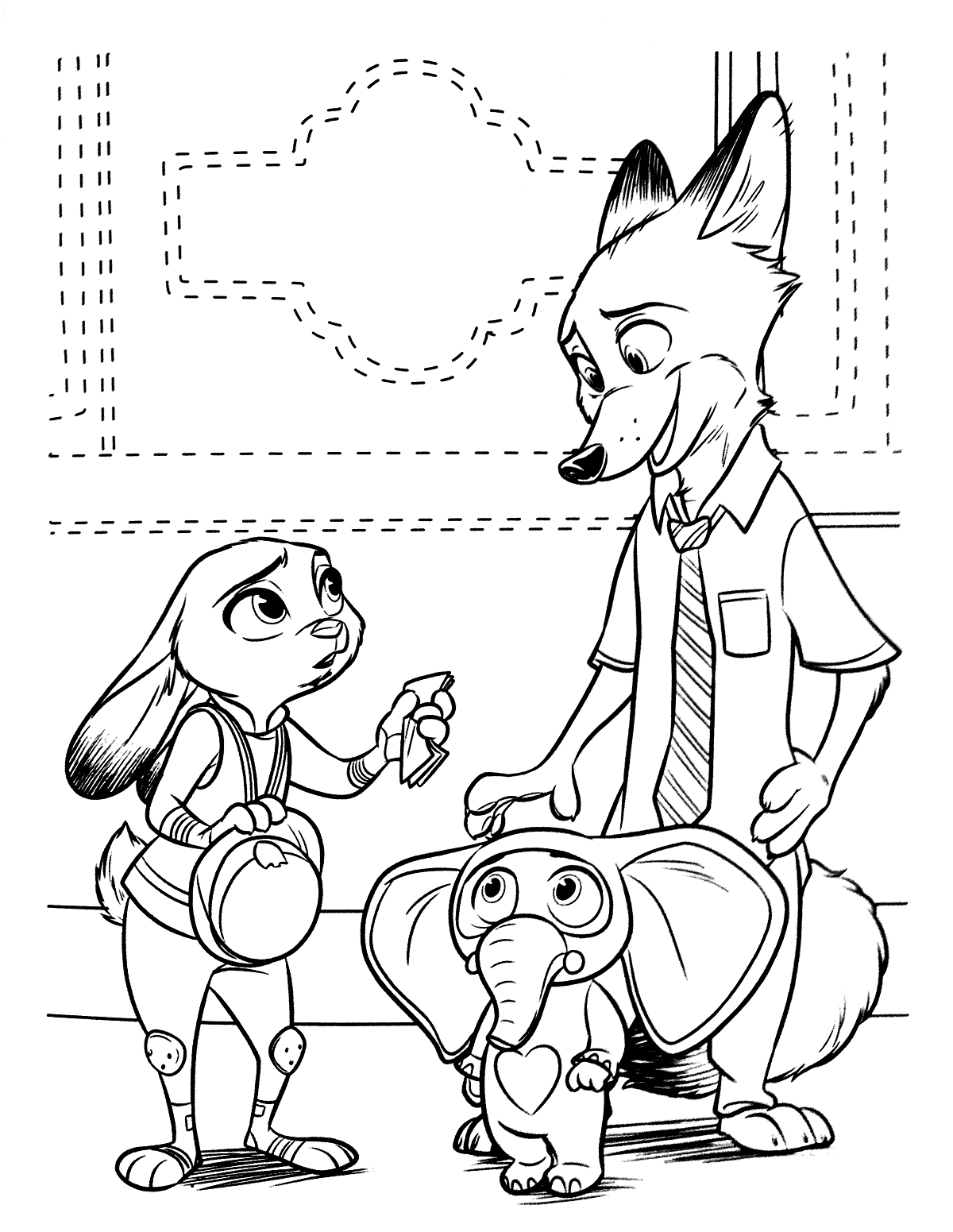 Zootopia Coloring Pages TV Film Zootopia Printable 2020 11982 Coloring4free