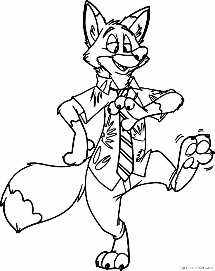 Zootopia Coloring Pages TV Film Zootopia Sheet Printable 2020 12044 Coloring4free