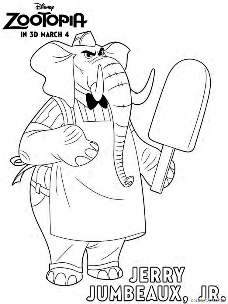 Zootopia Coloring Pages TV Film zootopia 1 Printable 2020 12009 Coloring4free