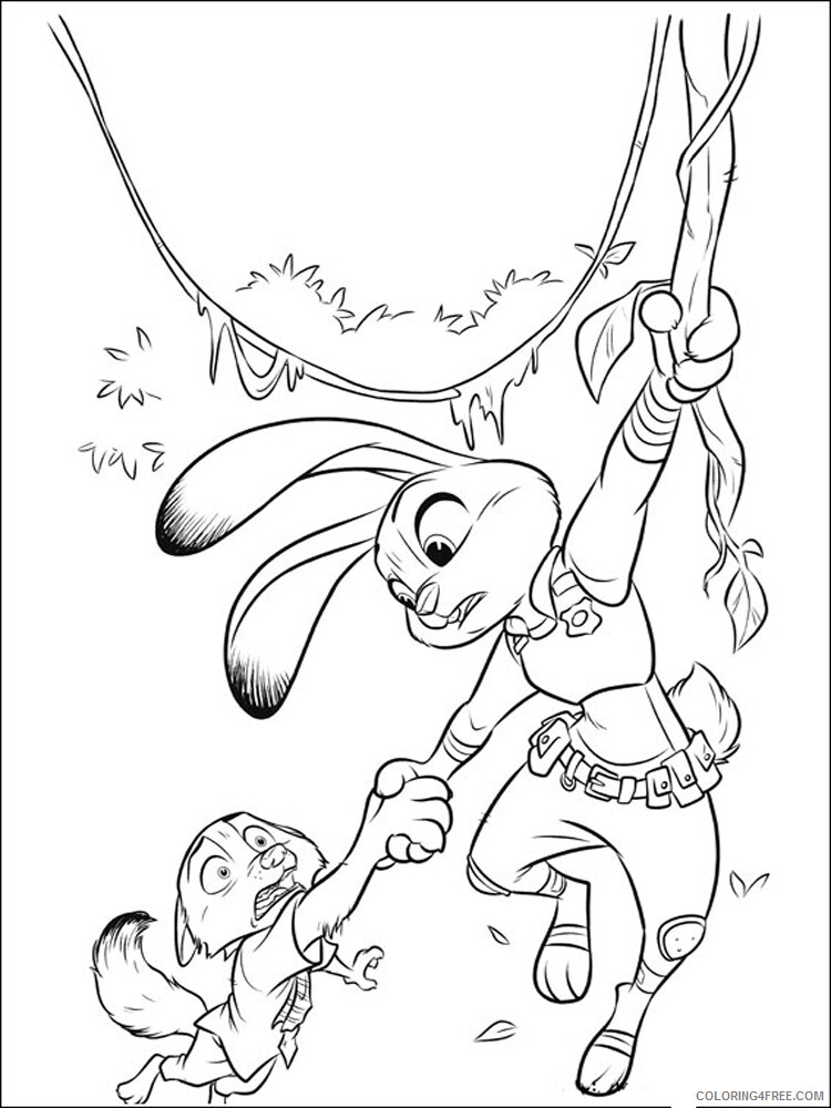 Zootopia Coloring Pages TV Film zootopia 21 Printable 2020 12017 Coloring4free