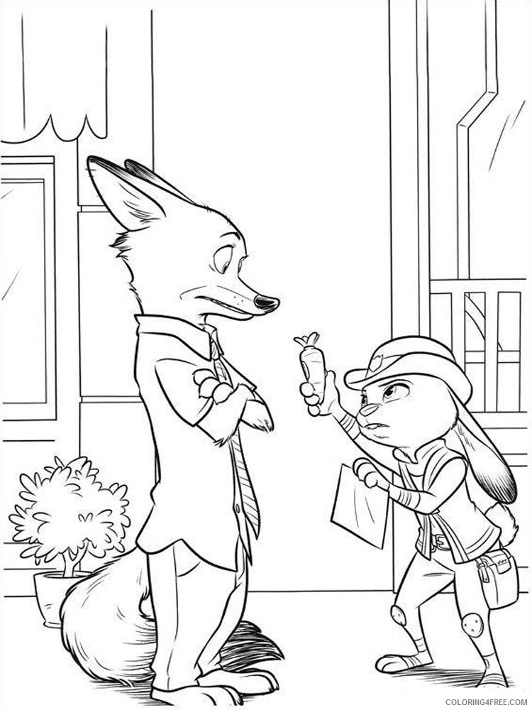 Zootopia Coloring Pages TV Film zootopia 4 Printable 2020 12028 Coloring4free