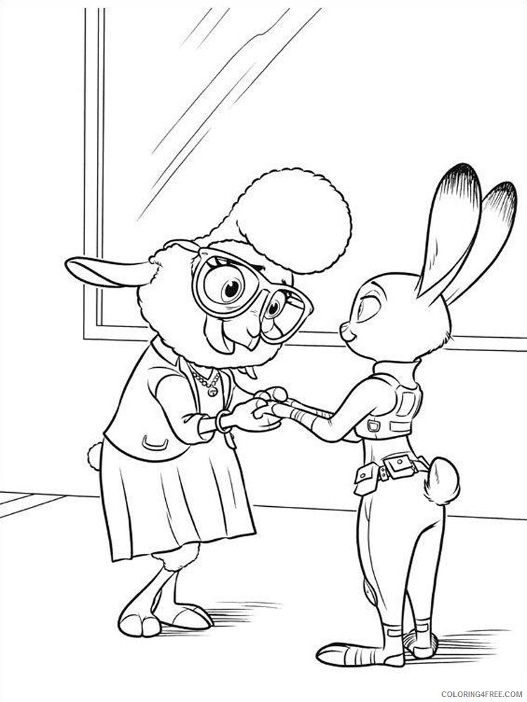 Zootopia Coloring Pages TV Film zootopia 5 Printable 2020 12029 Coloring4free