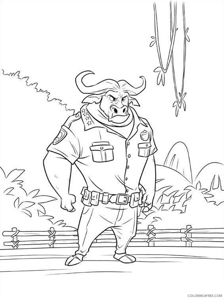 Zootopia Coloring Pages TV Film zootopia 6 Printable 2020 12030 Coloring4free