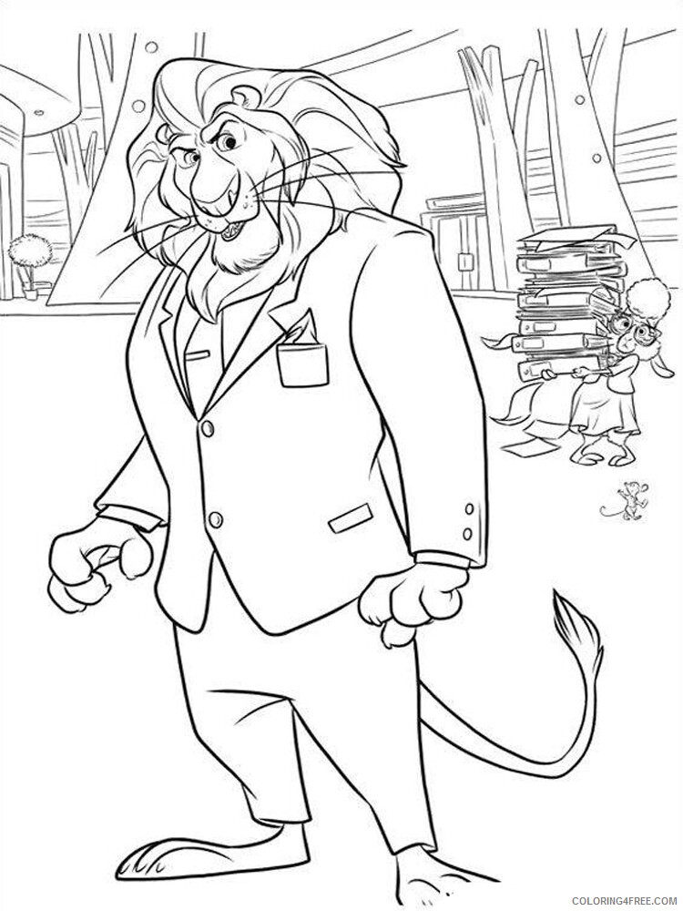 Zootopia Coloring Pages TV Film zootopia 7 Printable 2020 12031 Coloring4free