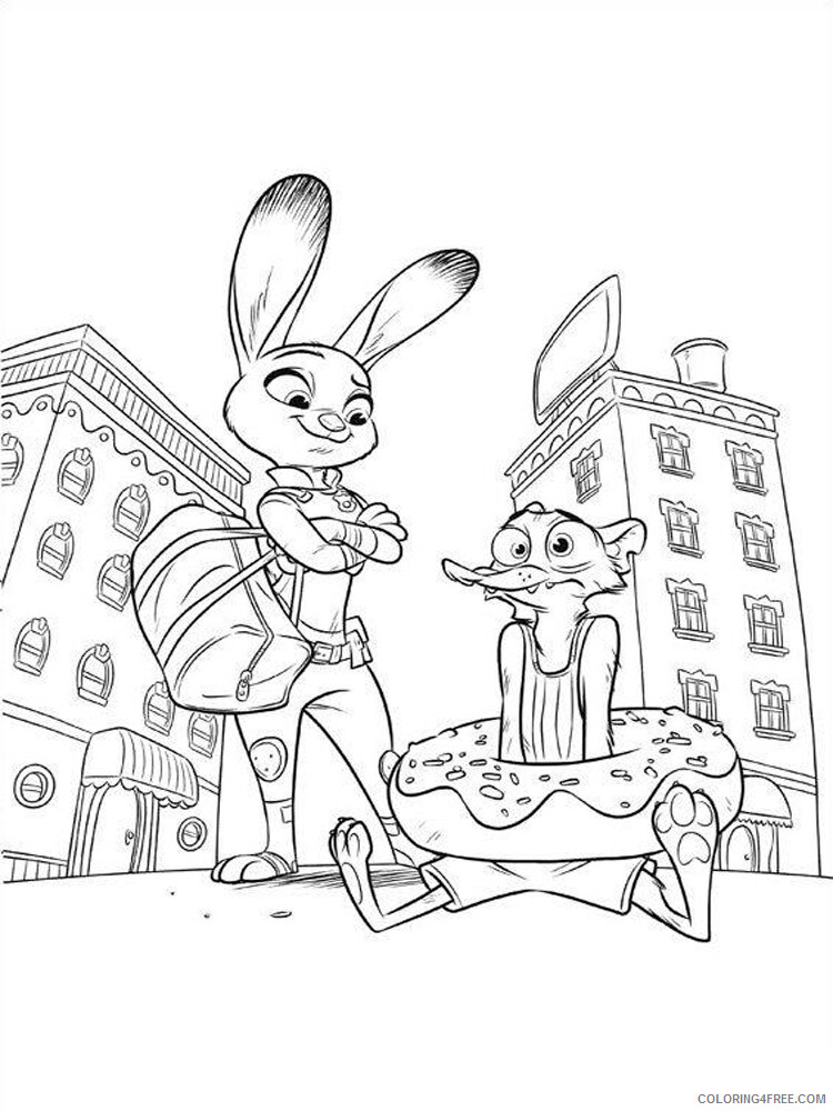 Zootopia Coloring Pages TV Film zootopia 9 Printable 2020 12033 Coloring4free