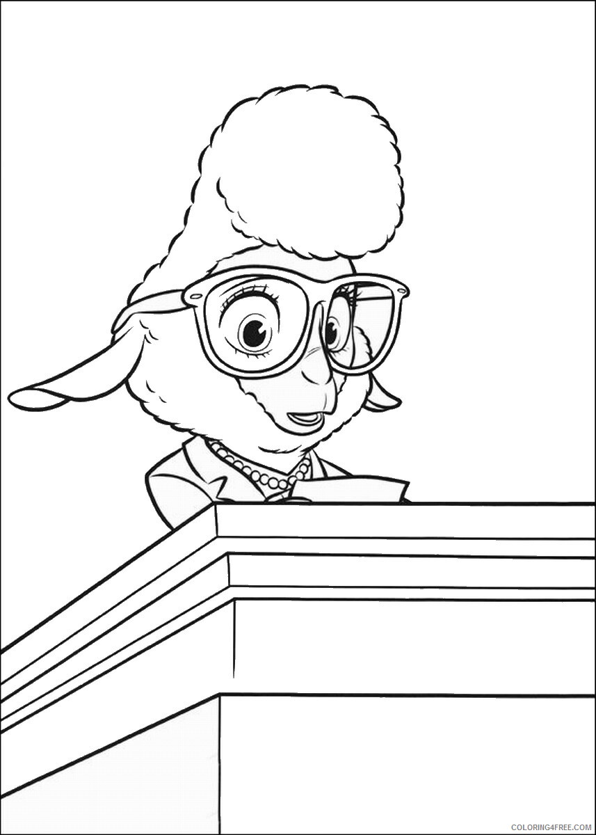 Zootopia Coloring Pages TV Film zootopia1 Printable 2020 11983 Coloring4free