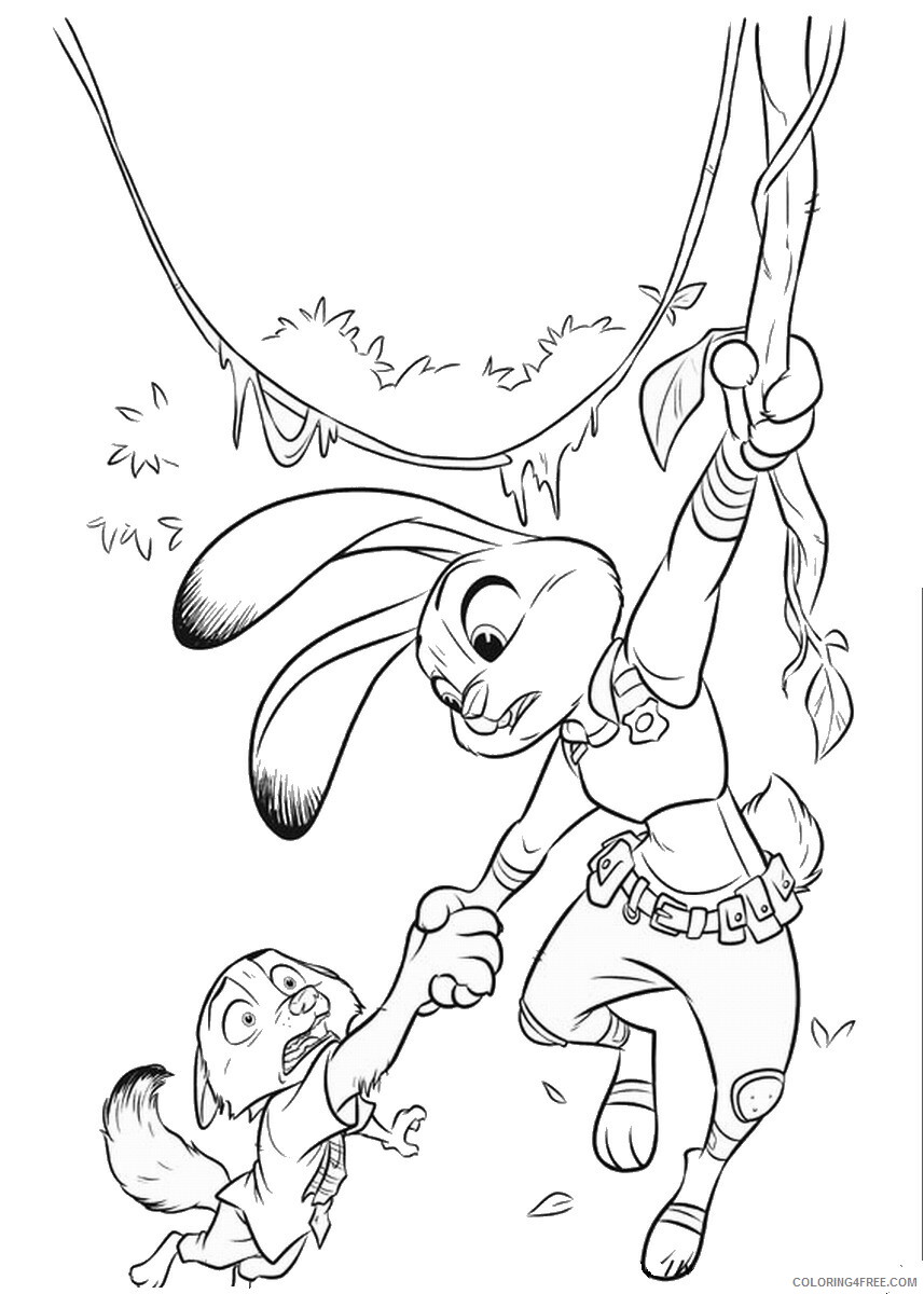 Zootopia Coloring Pages TV Film zootopia10 Printable 2020 11984 Coloring4free