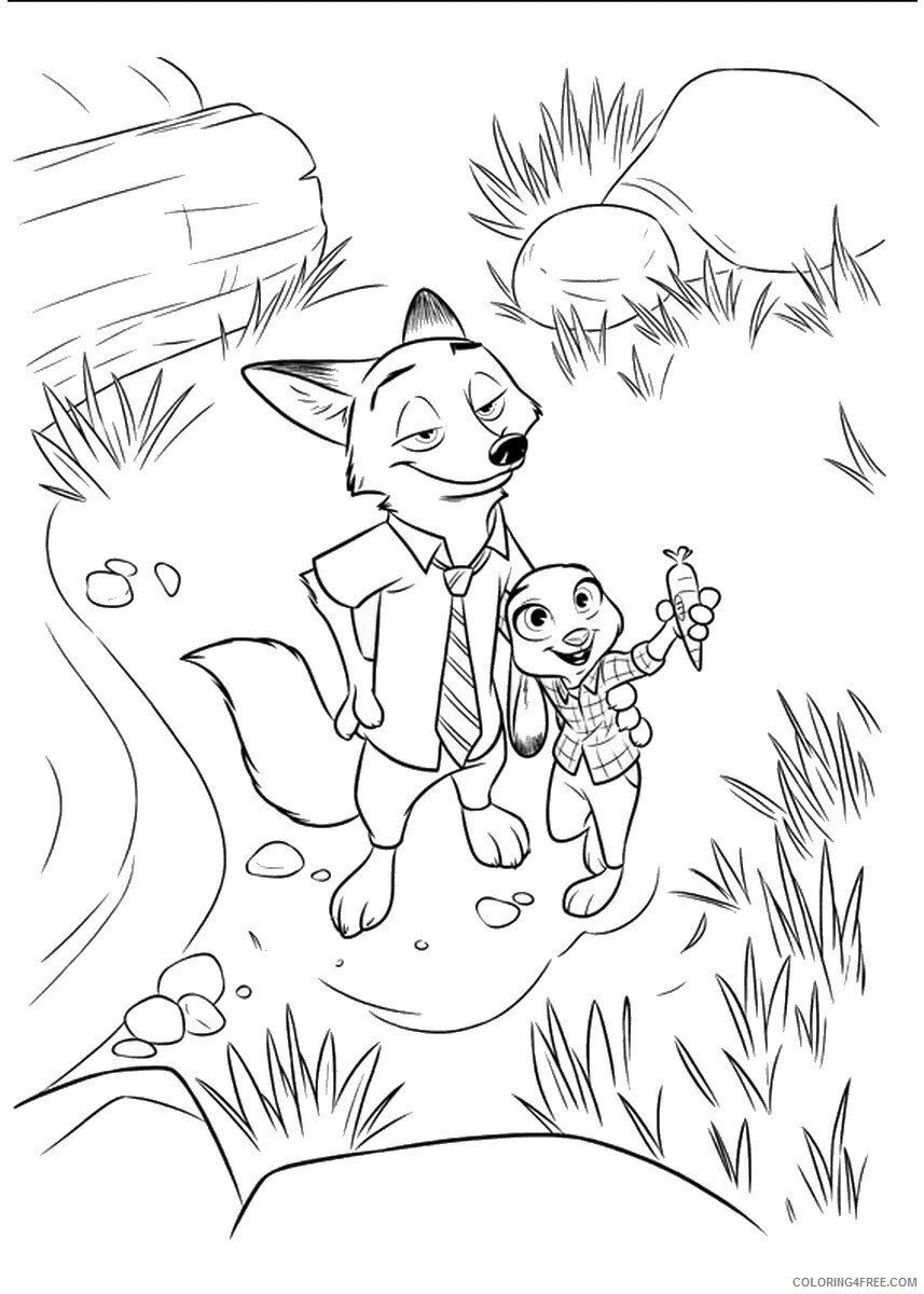 Zootopia Coloring Pages TV Film zootopia13 Printable 2020 11987 Coloring4free