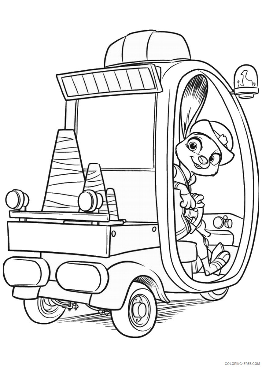 Zootopia Coloring Pages TV Film zootopia14 Printable 2020 11988 Coloring4free