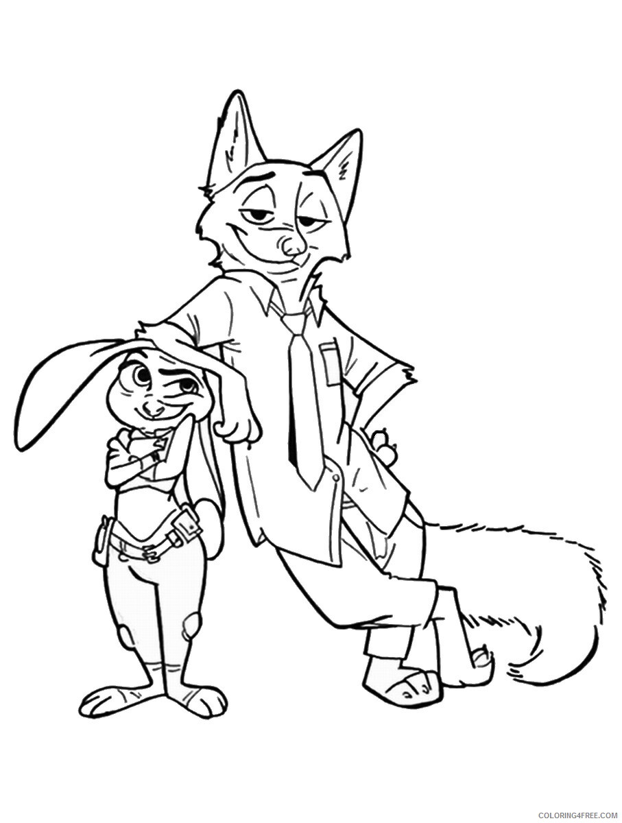 Zootopia Coloring Pages TV Film zootopia15 Printable 2020 11989 Coloring4free