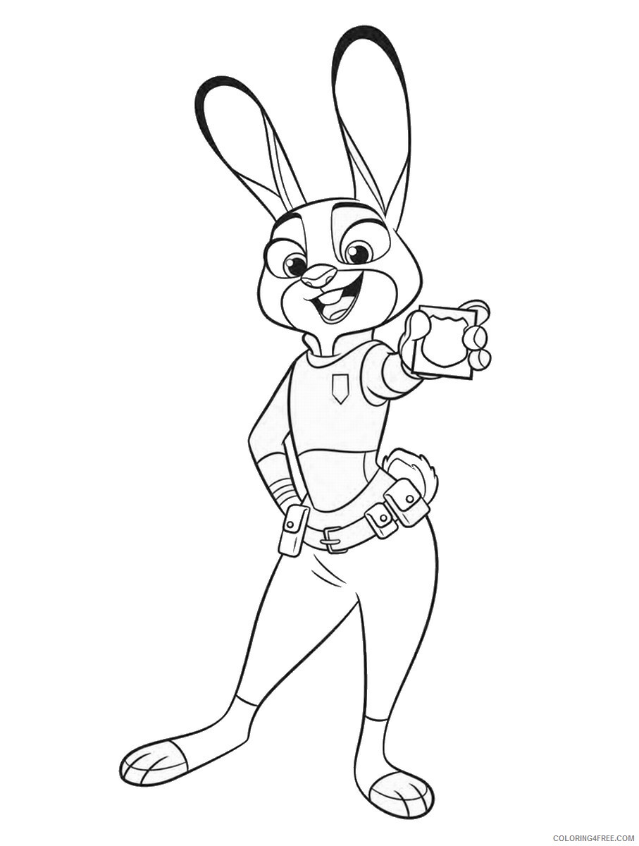 Zootopia Coloring Pages TV Film zootopia19 Printable 2020 11993 Coloring4free