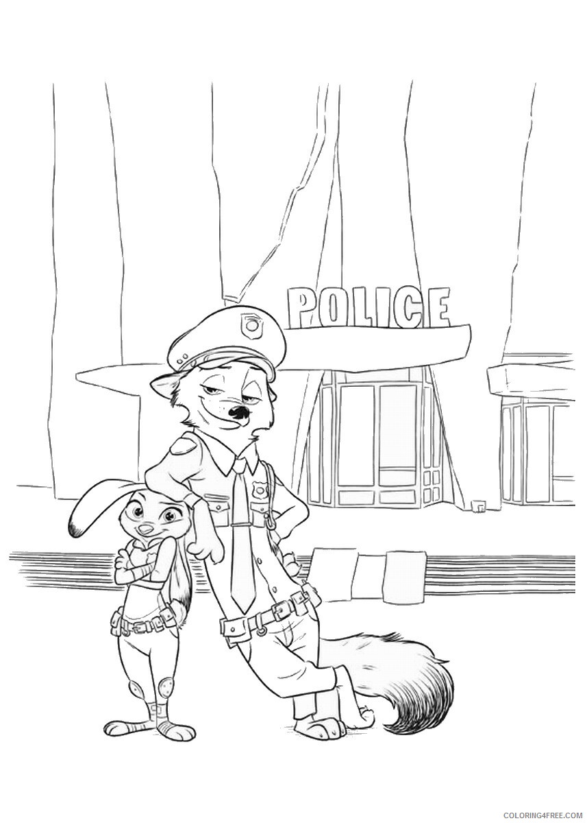 Zootopia Coloring Pages TV Film zootopia3 Printable 2020 12000 Coloring4free