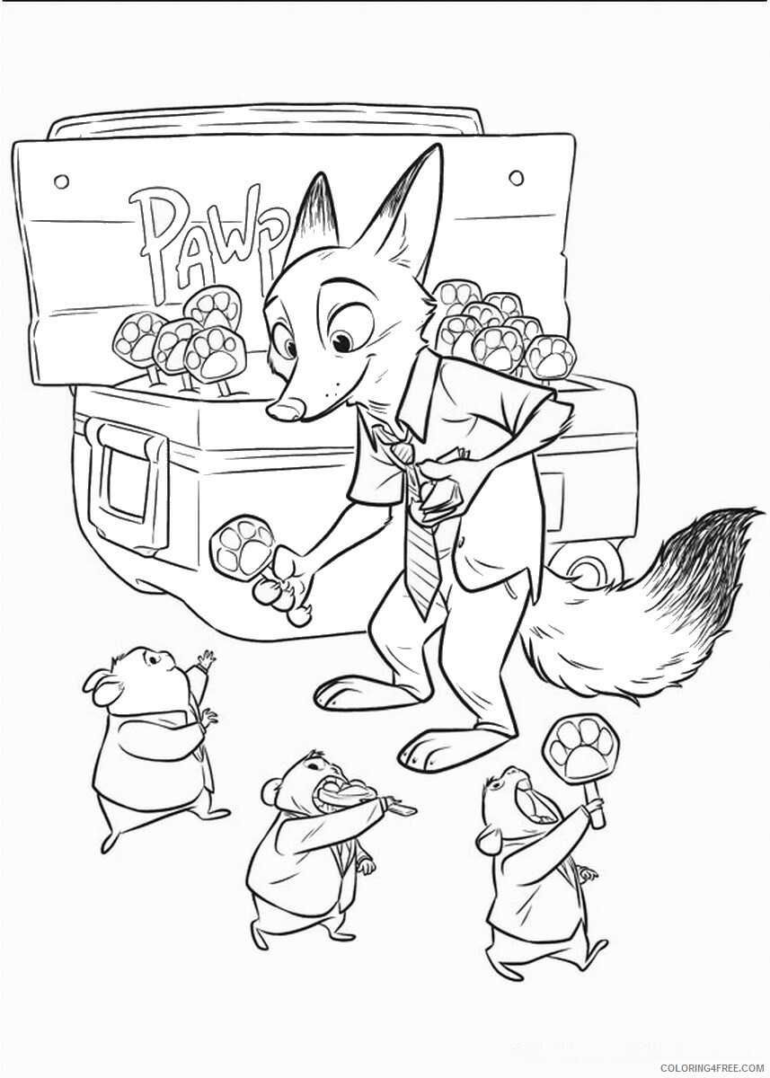 Zootopia Coloring Pages TV Film zootopia5 Printable 2020 12002 Coloring4free