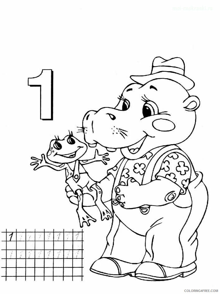 123 Number Coloring Pages Educational 123 number 41 Printable 2020 0014 Coloring4free